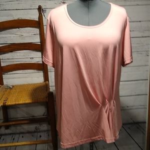 Blair short sleeve knit pink top. It is a 2 xl,